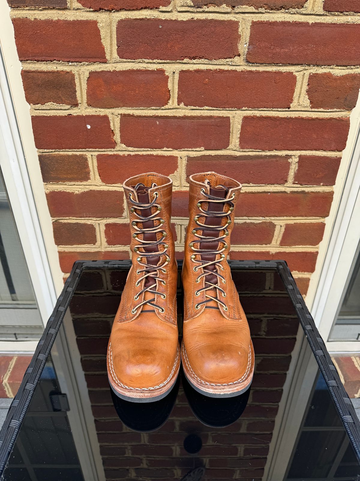 Photo by amcape on November 1, 2023 of the Nicks Officer in Horween Natural Dublin.