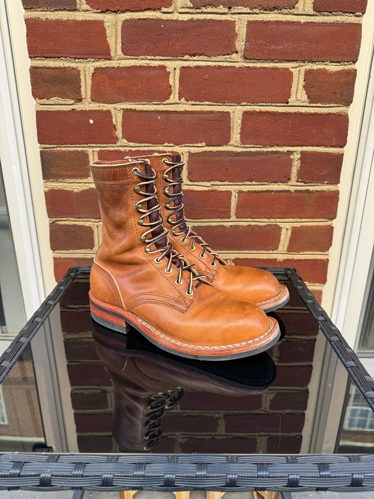 Photo by amcape on November 1, 2023 of the Nicks Officer in Horween Natural Dublin.