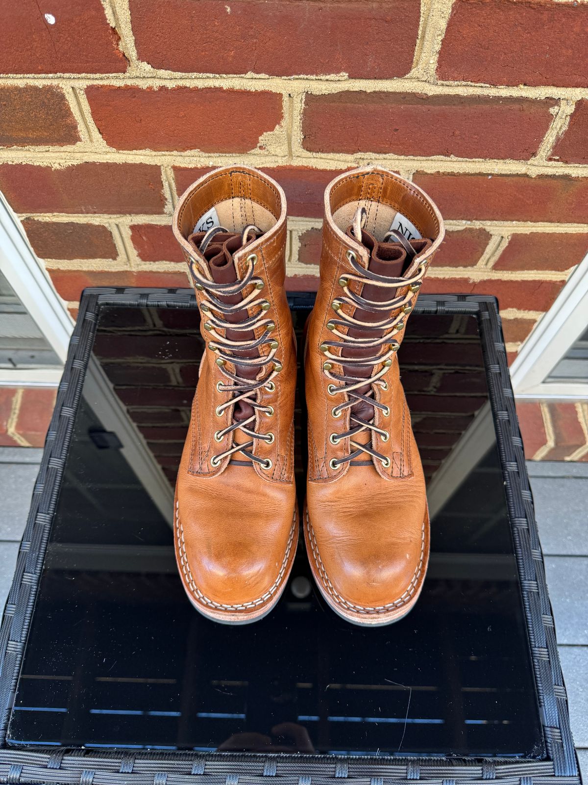 Photo by amcape on November 1, 2023 of the Nicks Officer in Horween Natural Dublin.