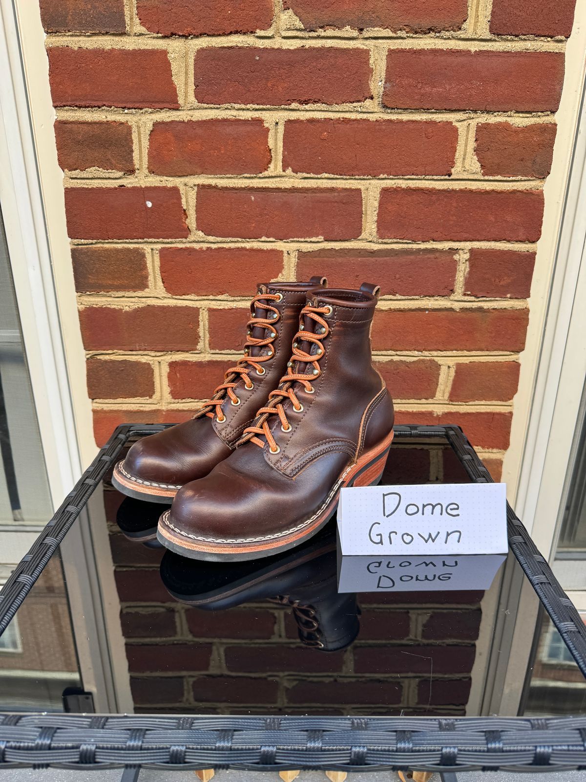 Photo by amcape on November 1, 2023 of the Nicks Robert in Horween Brown Chromexcel.
