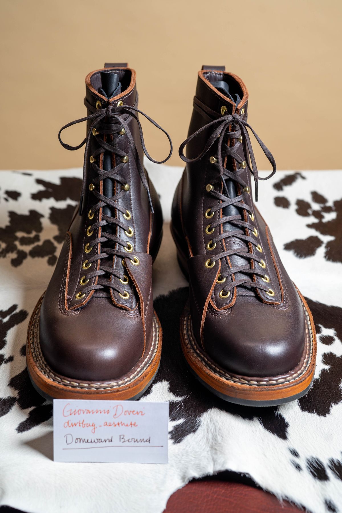 Photo by dirtbag_aesthete on October 1, 2023 of the White's x Stitchdown Wallace LTT Boot in Seidel Brown Dress.