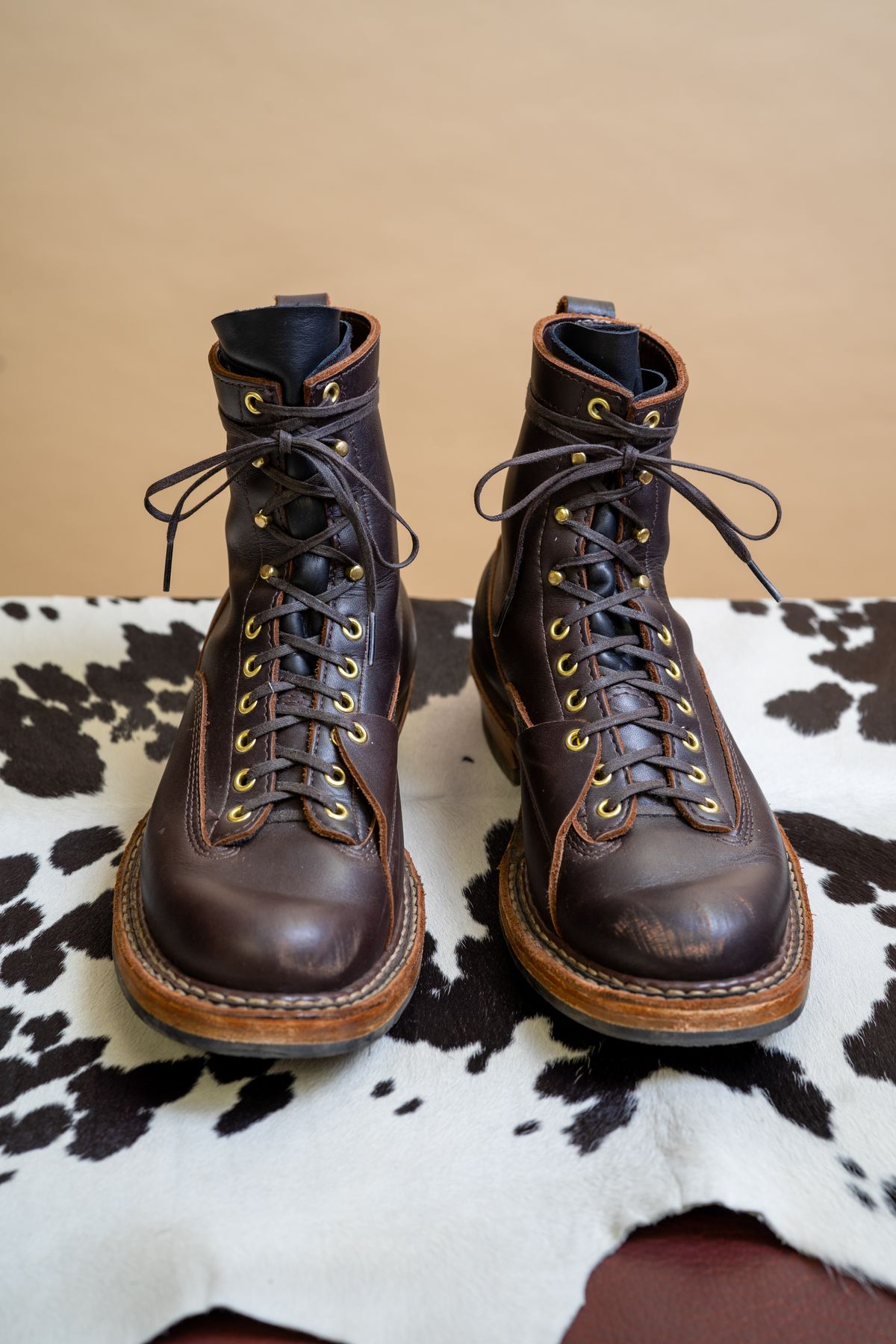 Photo by dirtbag_aesthete on November 3, 2023 of the White's x Stitchdown Wallace LTT Boot in Seidel Brown Dress.