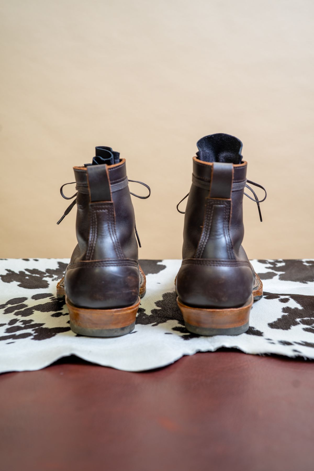 Photo by dirtbag_aesthete on November 3, 2023 of the White's x Stitchdown Wallace LTT Boot in Seidel Brown Dress.