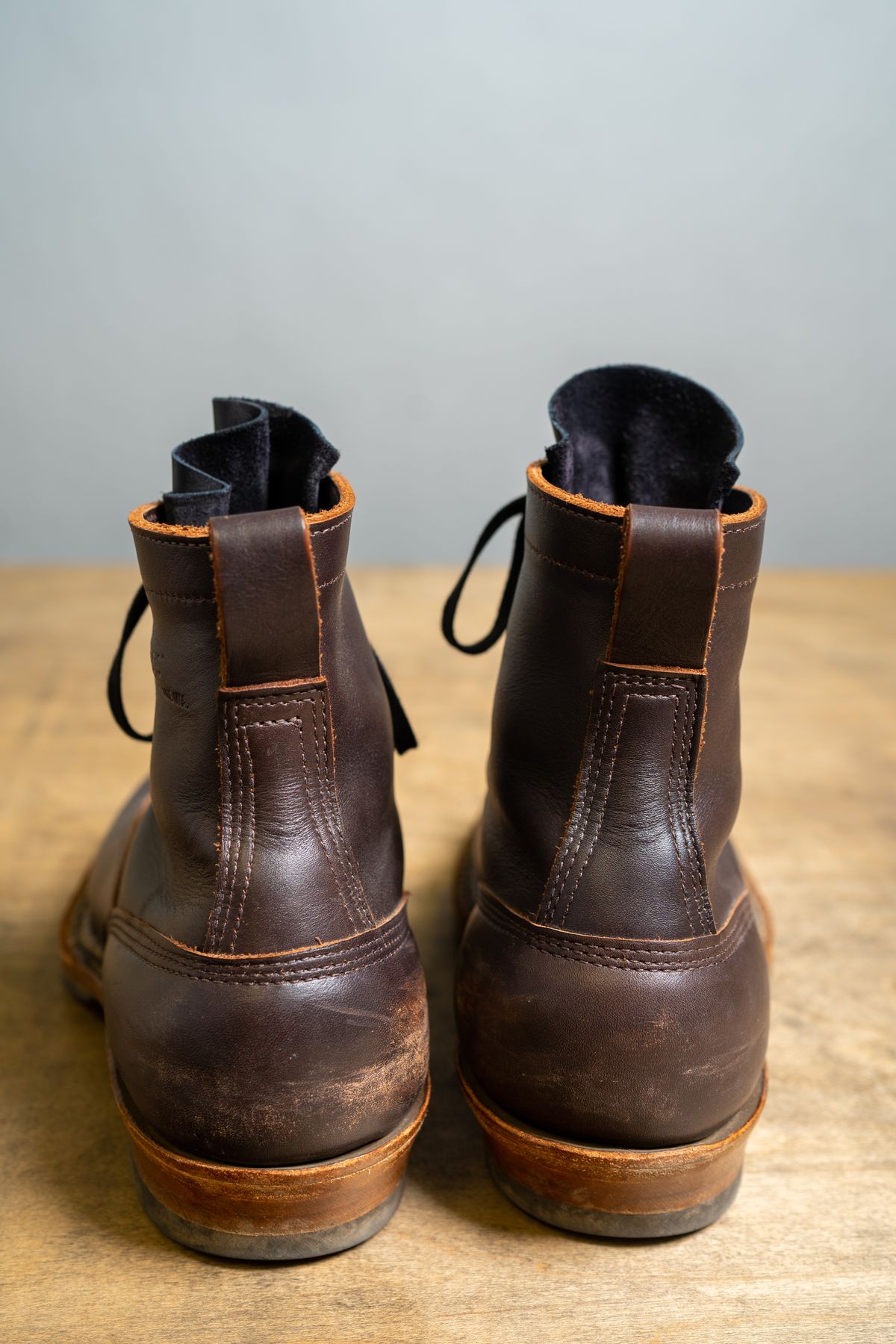 Photo by dirtbag_aesthete on December 5, 2023 of the White's x Stitchdown Wallace LTT Boot in Seidel Brown Dress.