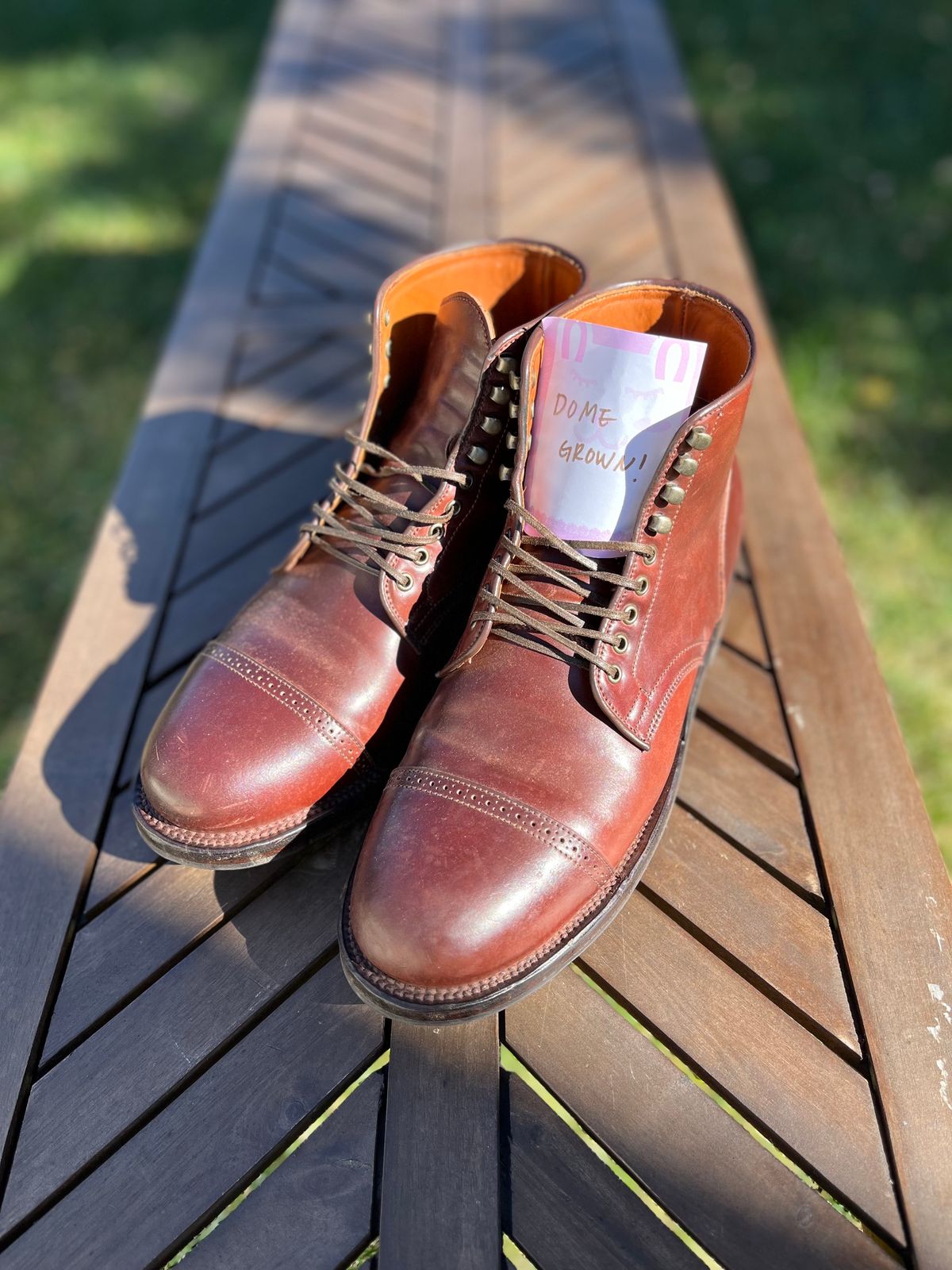 Photo by korage on November 5, 2023 of the Viberg Service Boot BCT in Horween Color 4 Shell Cordovan.
