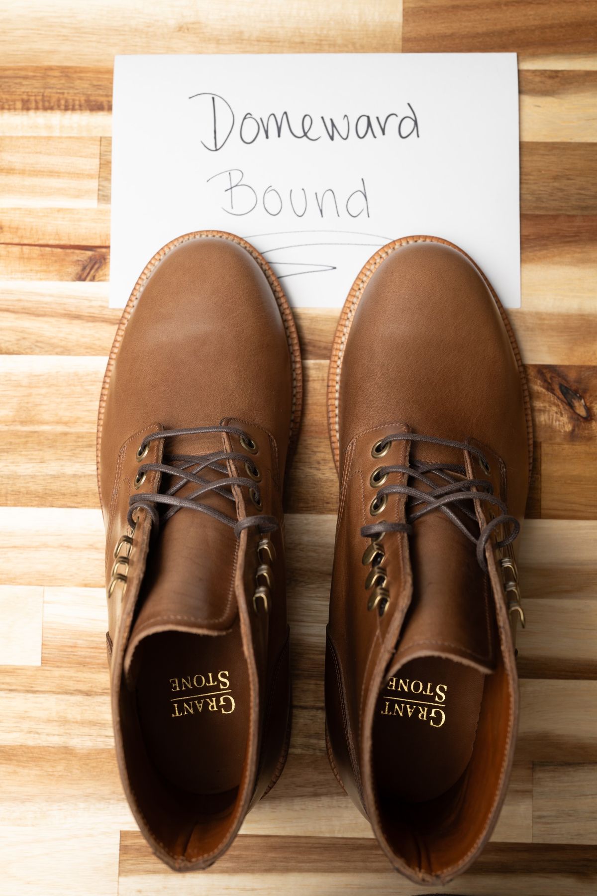 Photo by naclmaiden on October 1, 2023 of the Grant Stone Nora Boot in Horween Dune Chromexcel.