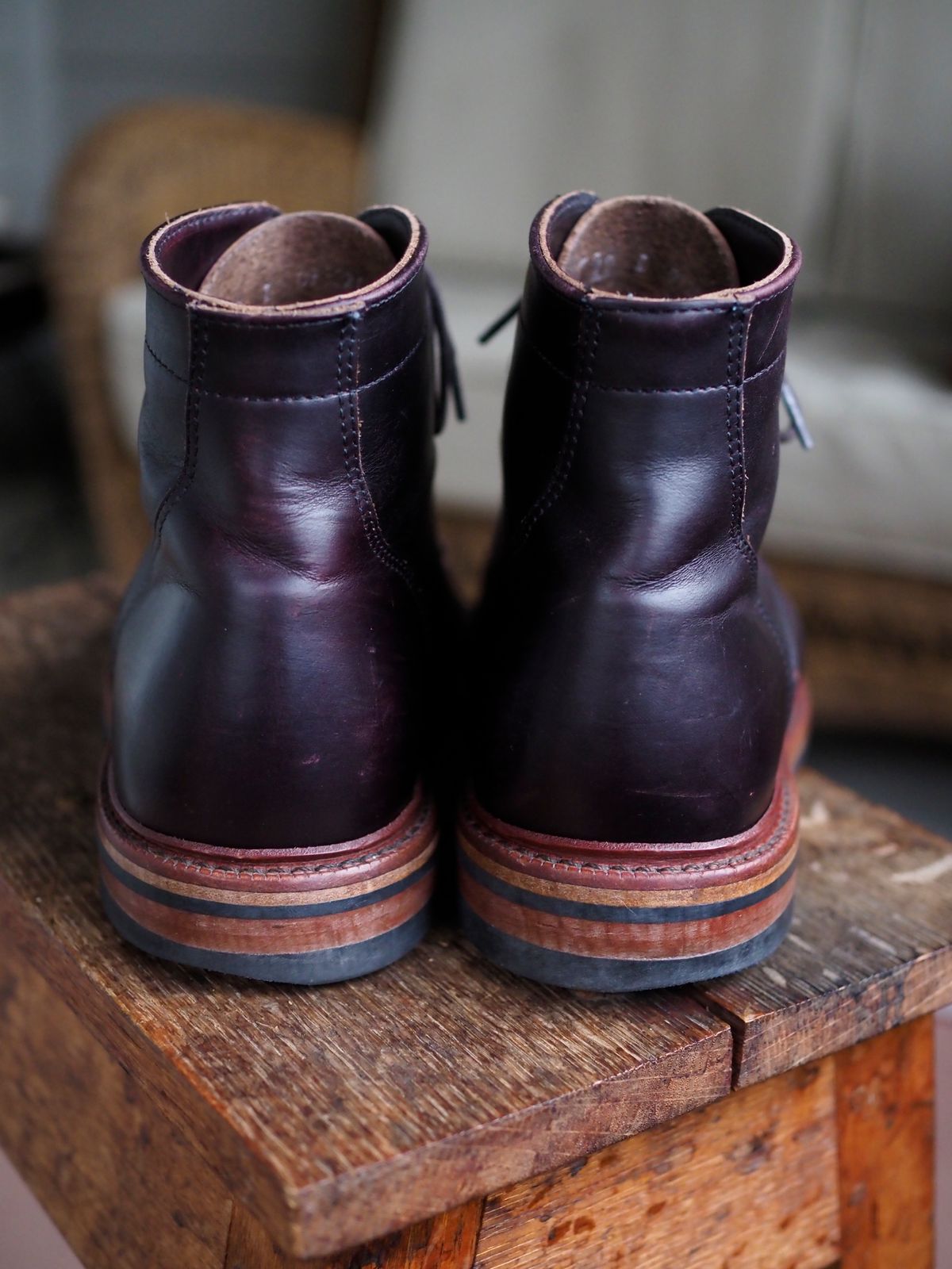 Photo by pmarlinm on January 1, 2023 of the Parkhurst The Richmond in Seidel Dark Burgundy Double Shot.