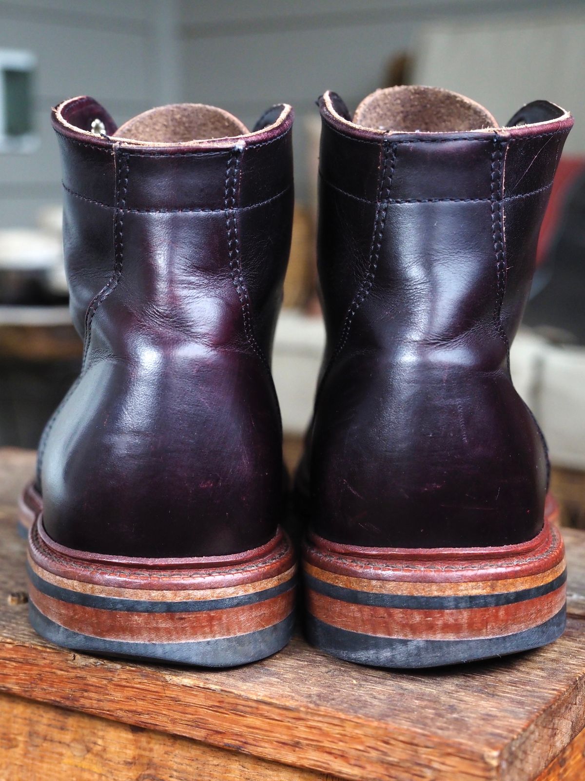 Photo by pmarlinm on April 1, 2023 of the Parkhurst The Richmond in Seidel Dark Burgundy Double Shot.