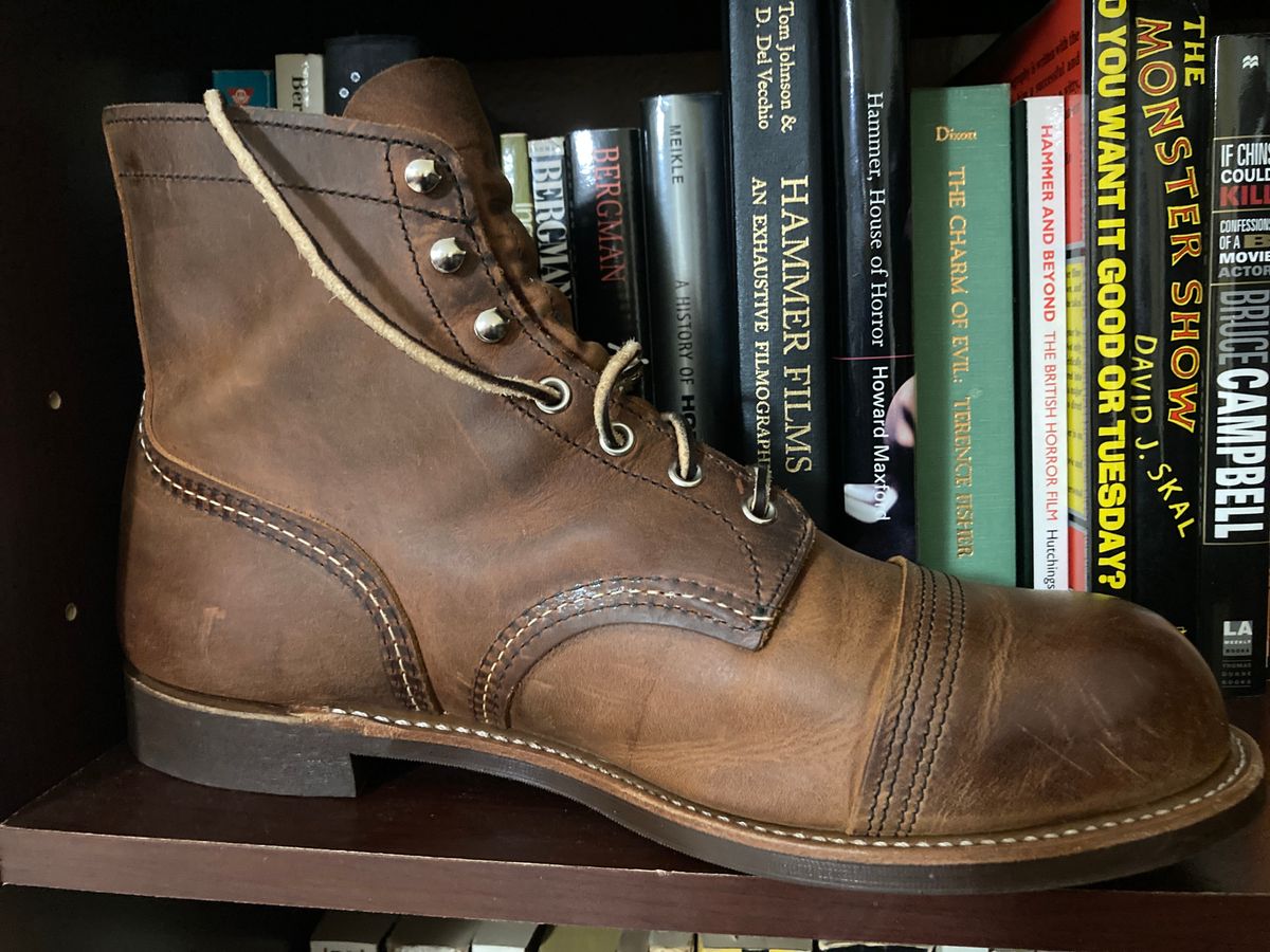Photo by drjonasventure on December 31, 2023 of the Red Wing Iron Ranger in S.B. Foot Copper Rough and Tough.