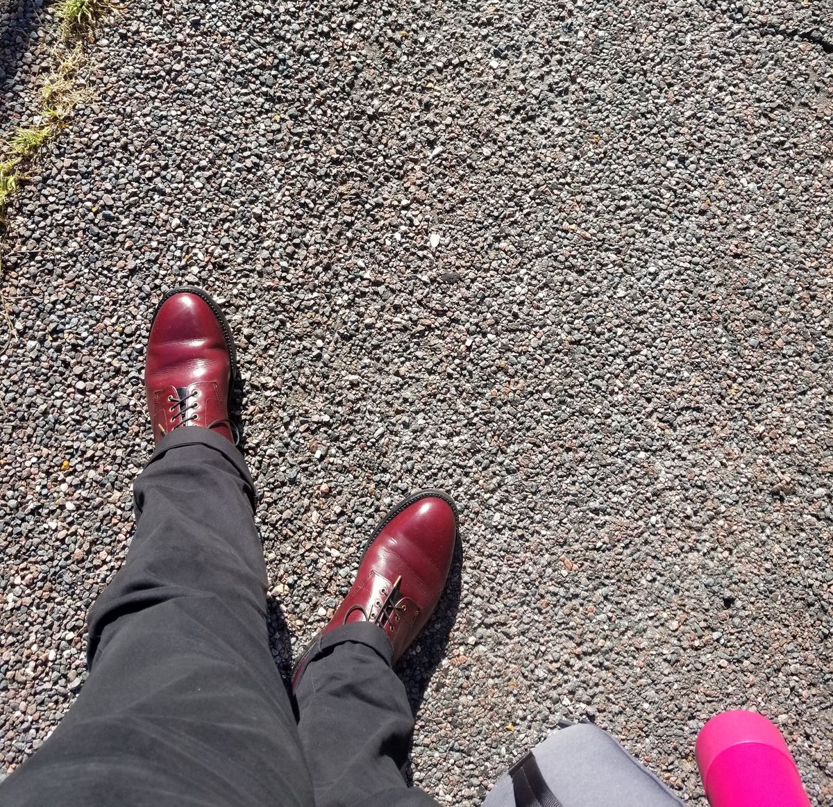 Photo by InfernalJusticator on June 26, 2024 of the Grant Stone Edward Boot in Horween Color 8 Chromexcel.