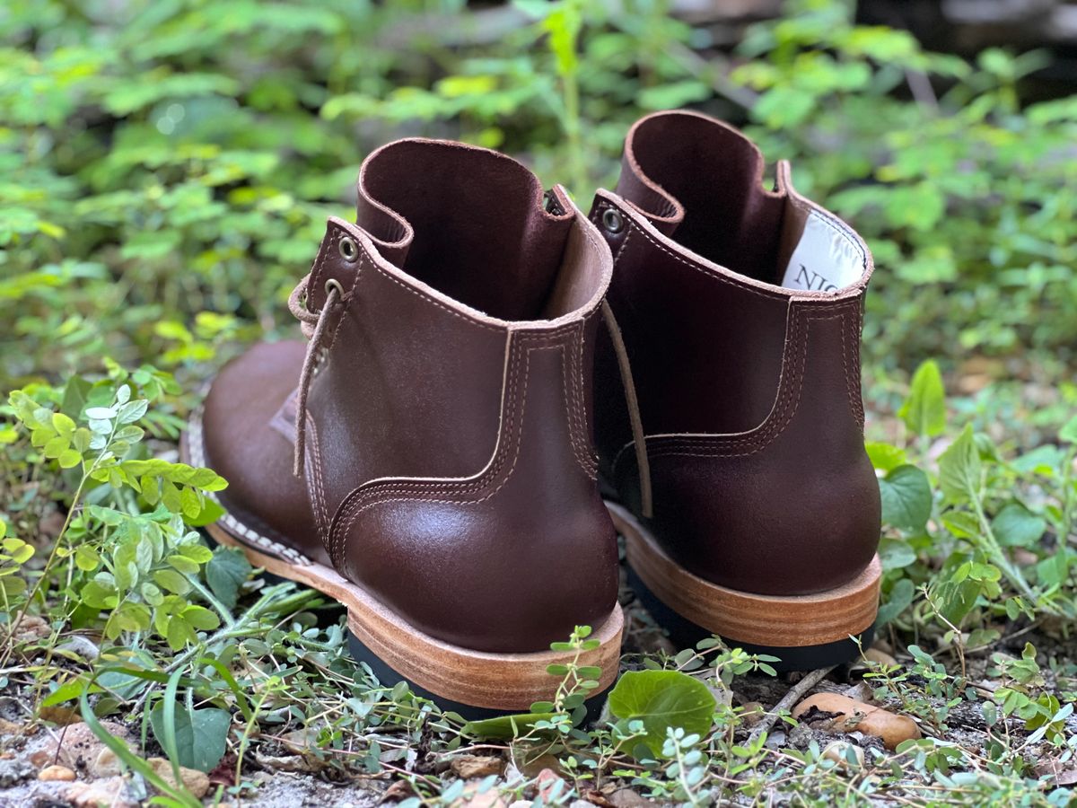 Photo by Bluesbrosg4ev on October 5, 2023 of the Nicks Lace Up Heritage in Horween Tan Waxed Flesh.