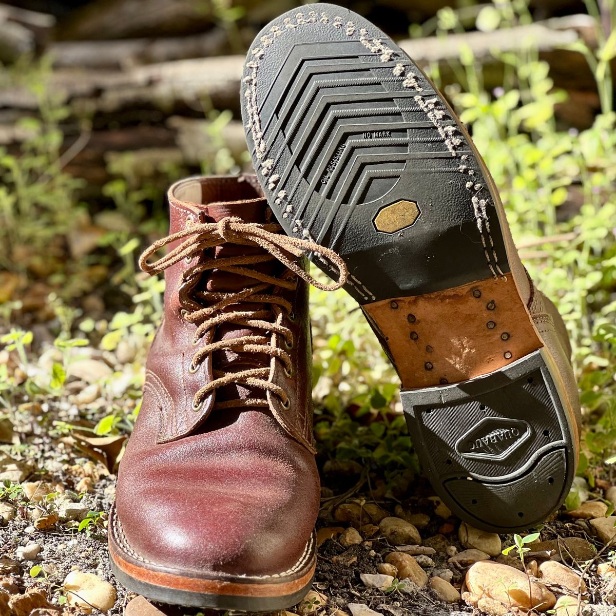 Photo by Bluesbrosg4ev on February 4, 2024 of the Nicks Lace Up Heritage in Horween Tan Waxed Flesh.