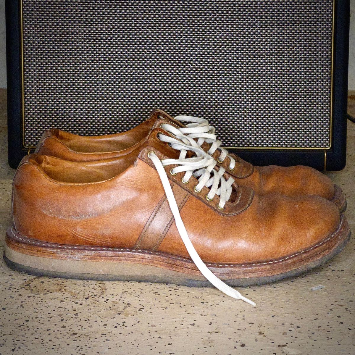 Photo by jprleather on February 7, 2026 of the Self-Made Munson Shoe in Horween Natural Derby.