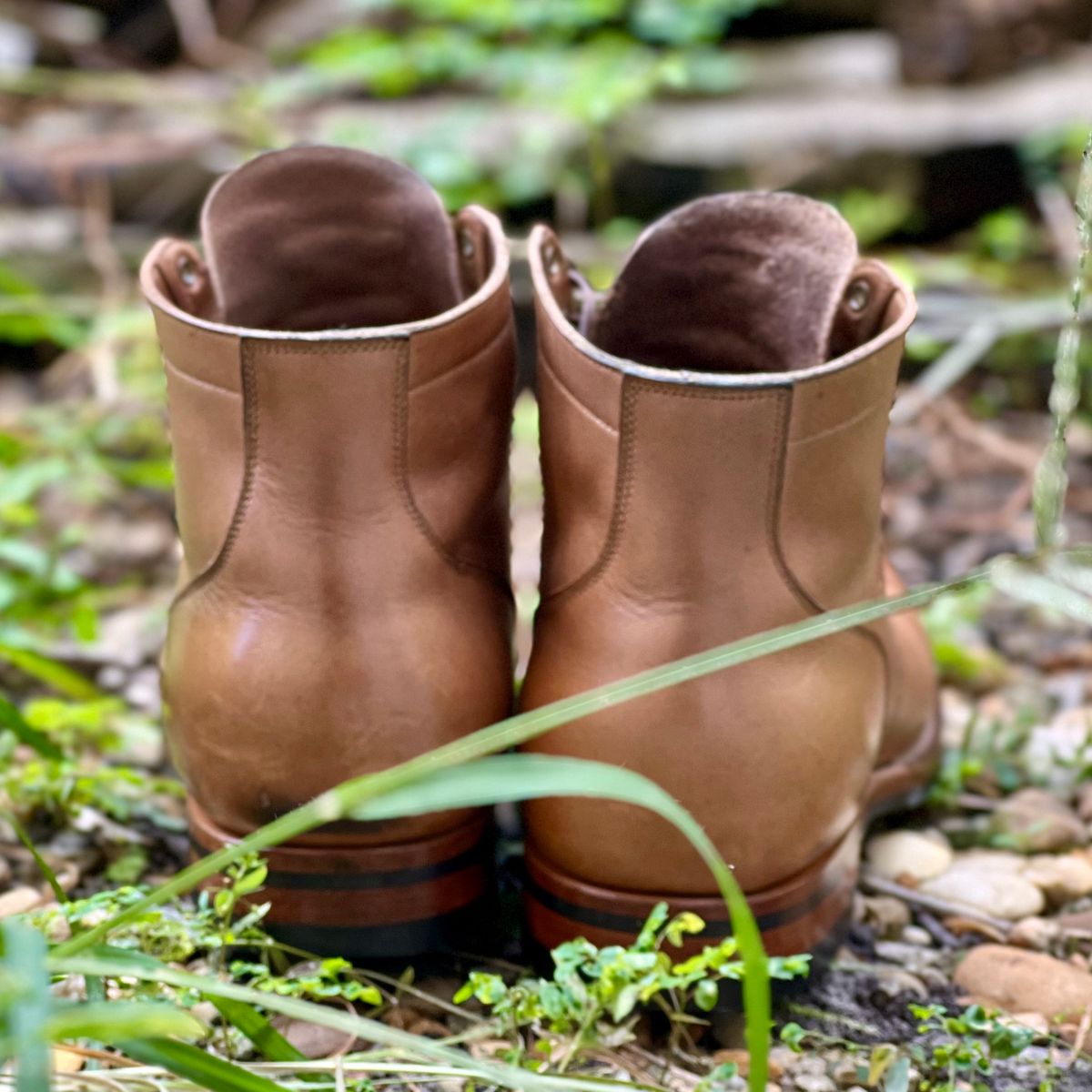 Photo by Bluesbrosg4ev on November 1, 2024 of the Viberg Service Boot in Horween Natural Chromexcel.