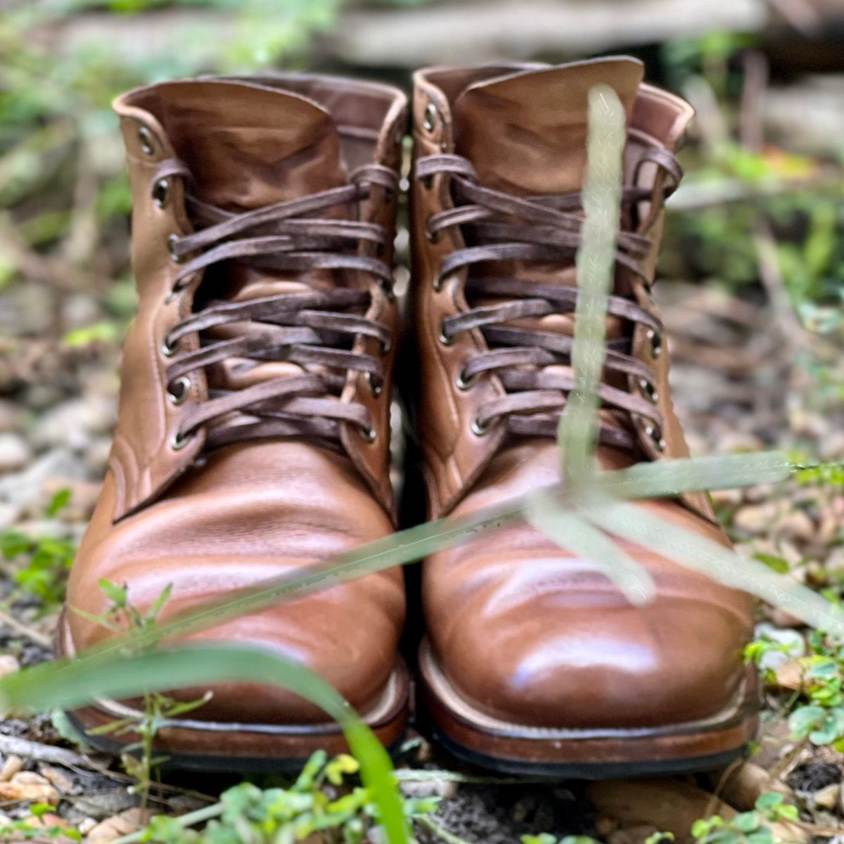 Photo by Bluesbrosg4ev on November 1, 2024 of the Viberg Service Boot in Horween Natural Chromexcel.