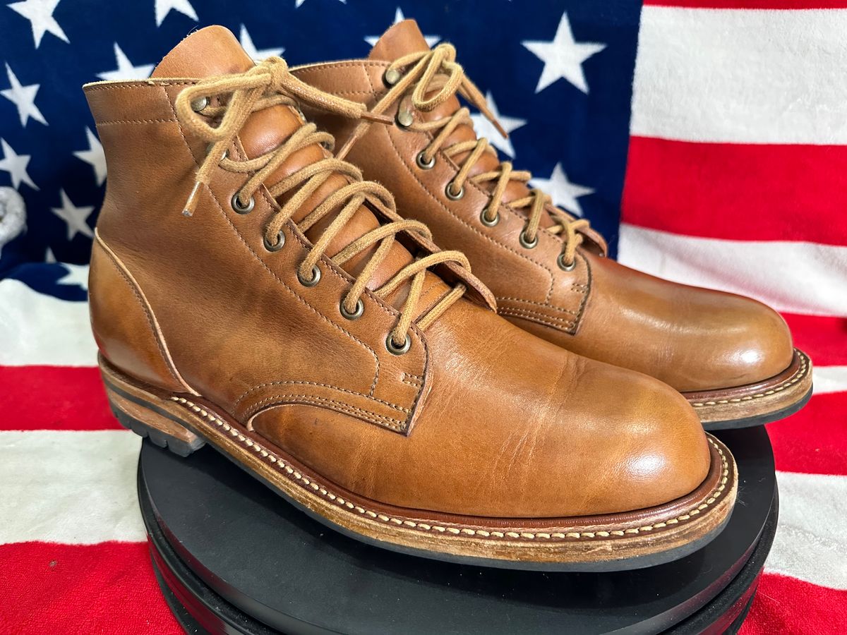 Photo by Stuville77 on May 20, 2024 of the Truman Service Boot in British Tan Grizzly.