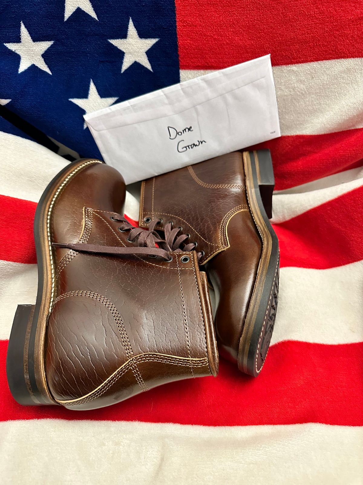 Photo by Stuville77 on November 2, 2023 of the John Lofgren Ludlow Boots in Shinki Timber Oiled Horsebutt.