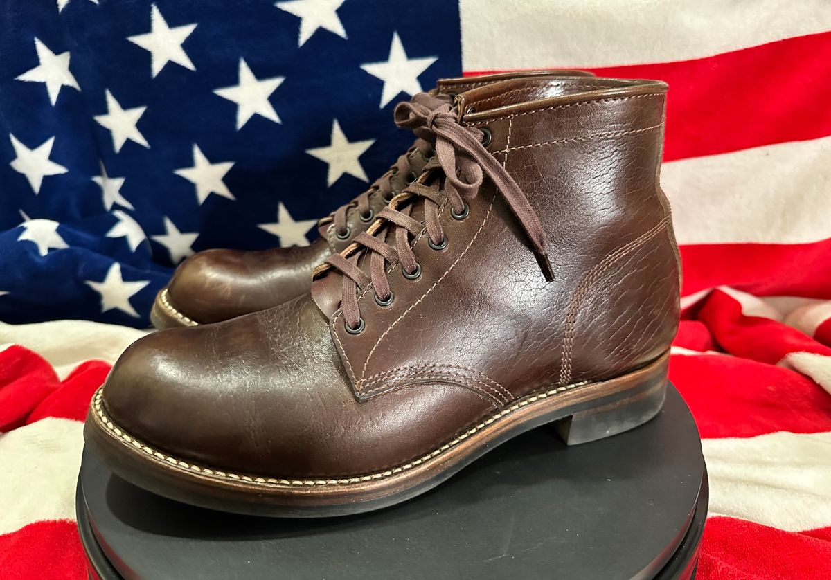 Photo by Stuville77 on February 5, 2024 of the John Lofgren Ludlow Boots in Shinki Timber Oiled Horsebutt.