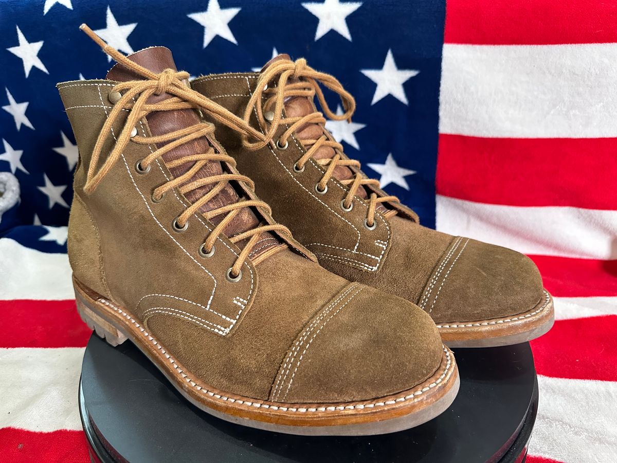 Photo by Stuville77 on May 20, 2024 of the Truman Service Boot in Dark Coyote Roughout.