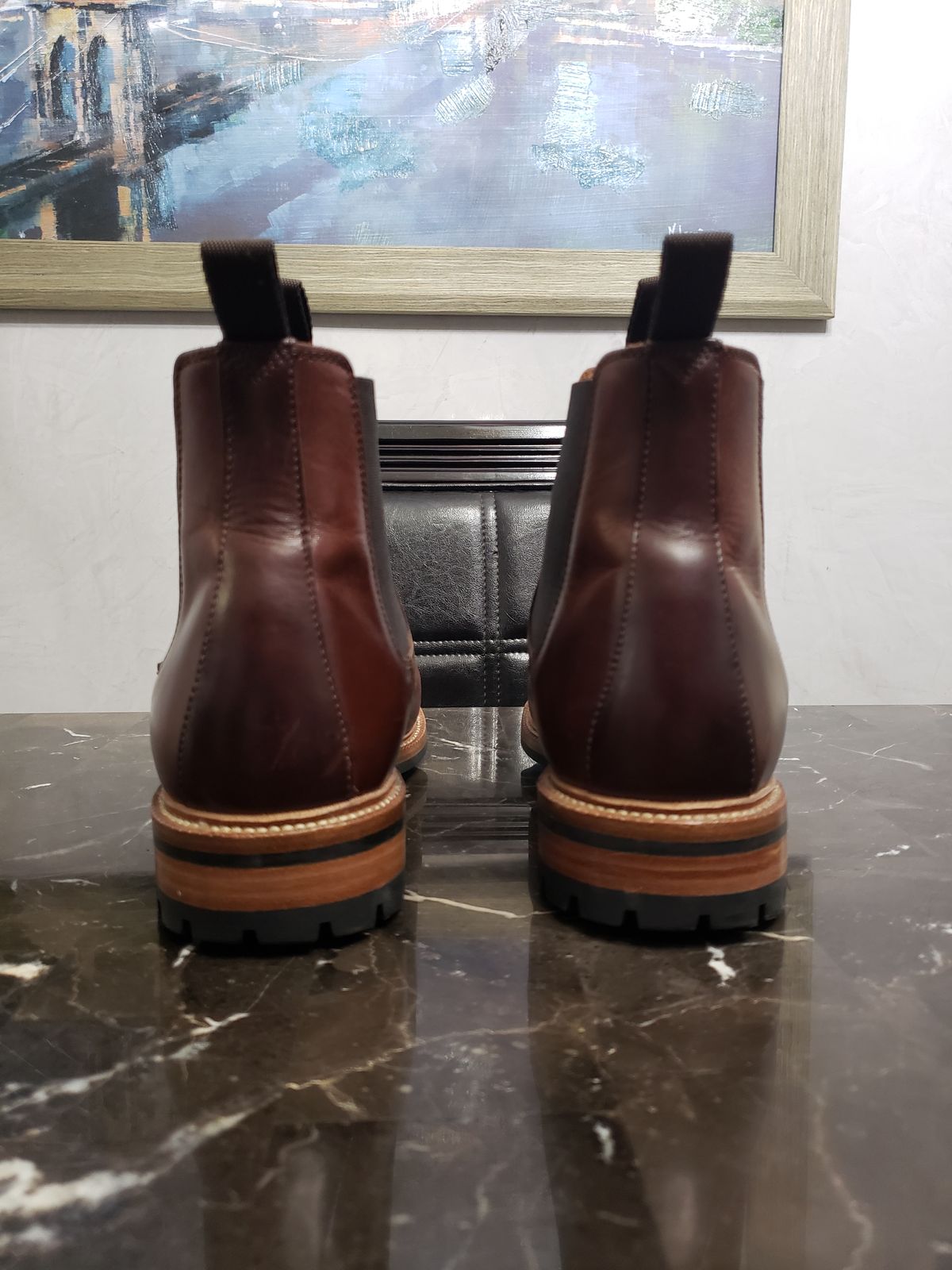 Photo by shaggermeister on November 5, 2022 of the Parkhurst The Elmwood in Mahogany Full Grain.