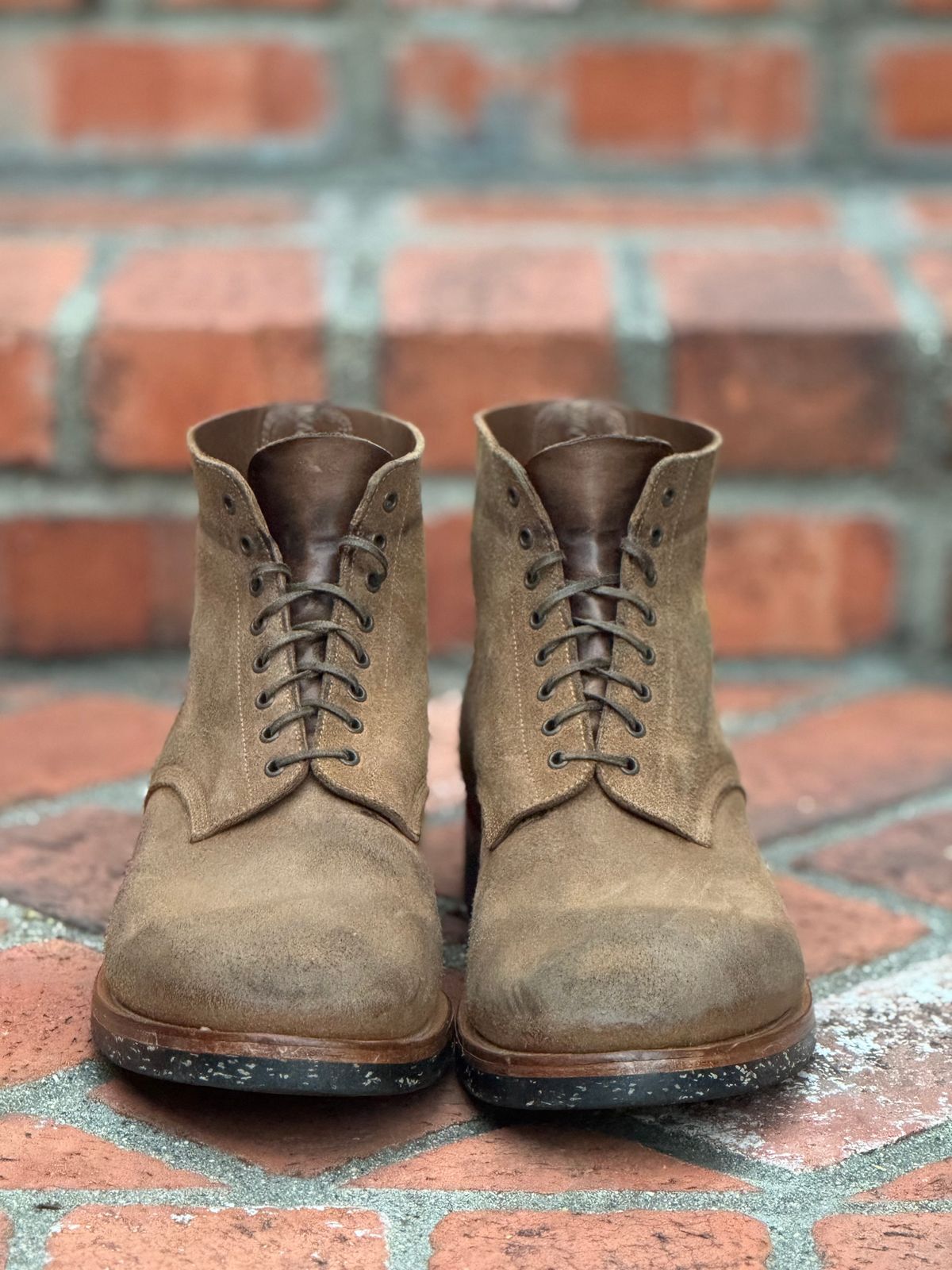Photo by SierraLizard on November 30, 2025 of the Viberg N1 Boot-Marine Field Shoe in Horween Marine Field Roughout.
