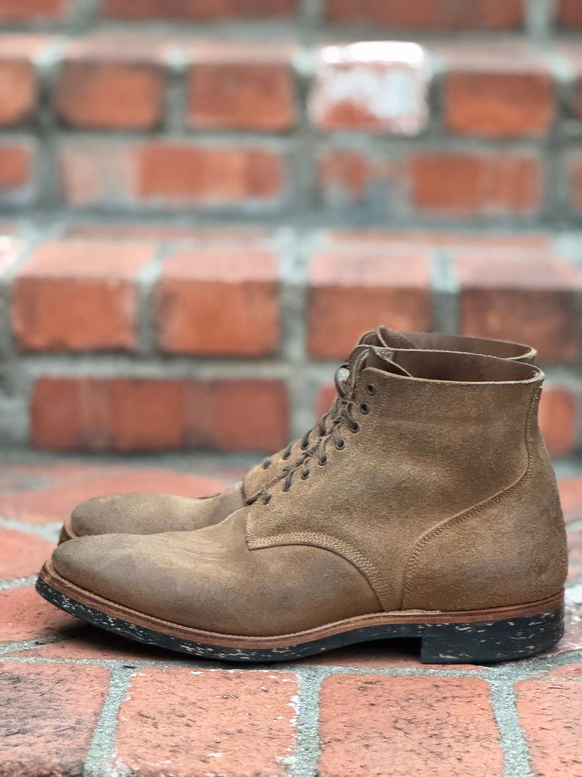 Photo by SierraLizard on November 30, 2025 of the Viberg N1 Boot-Marine Field Shoe in Horween Marine Field Roughout.