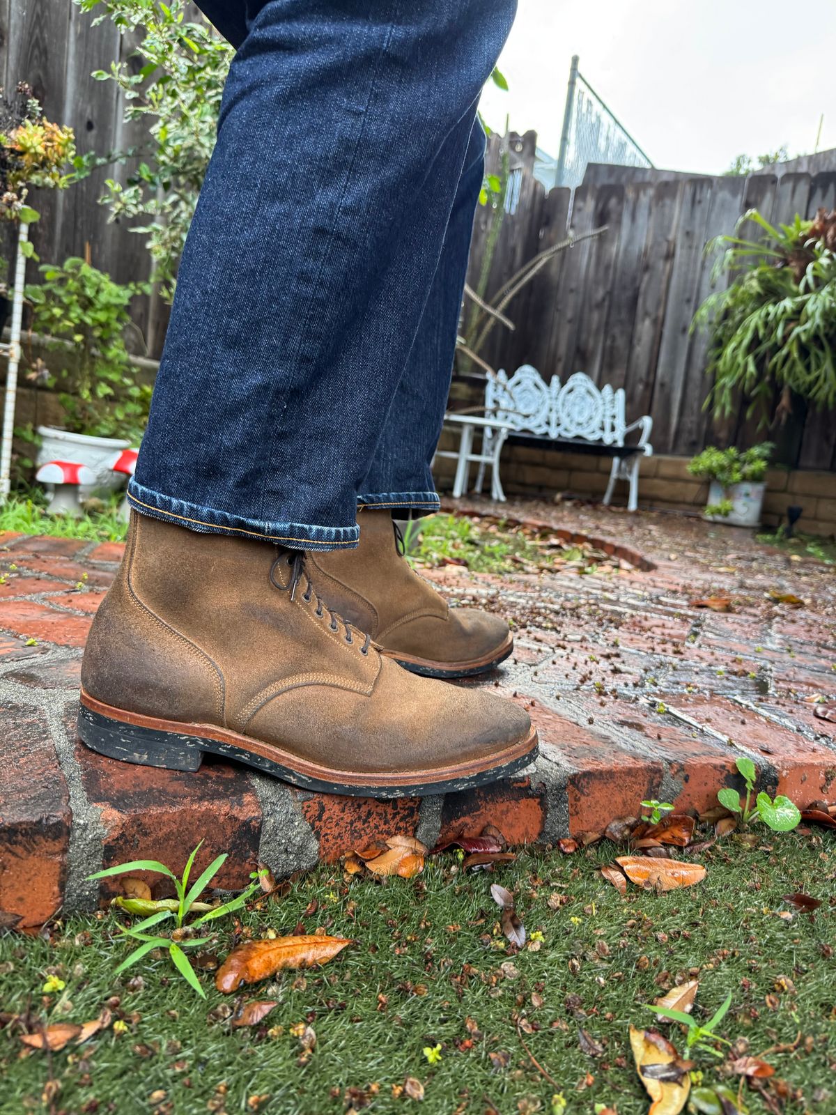 Photo by SierraLizard on January 2, 2026 of the Viberg N1 Boot-Marine Field Shoe in Horween Marine Field Roughout.