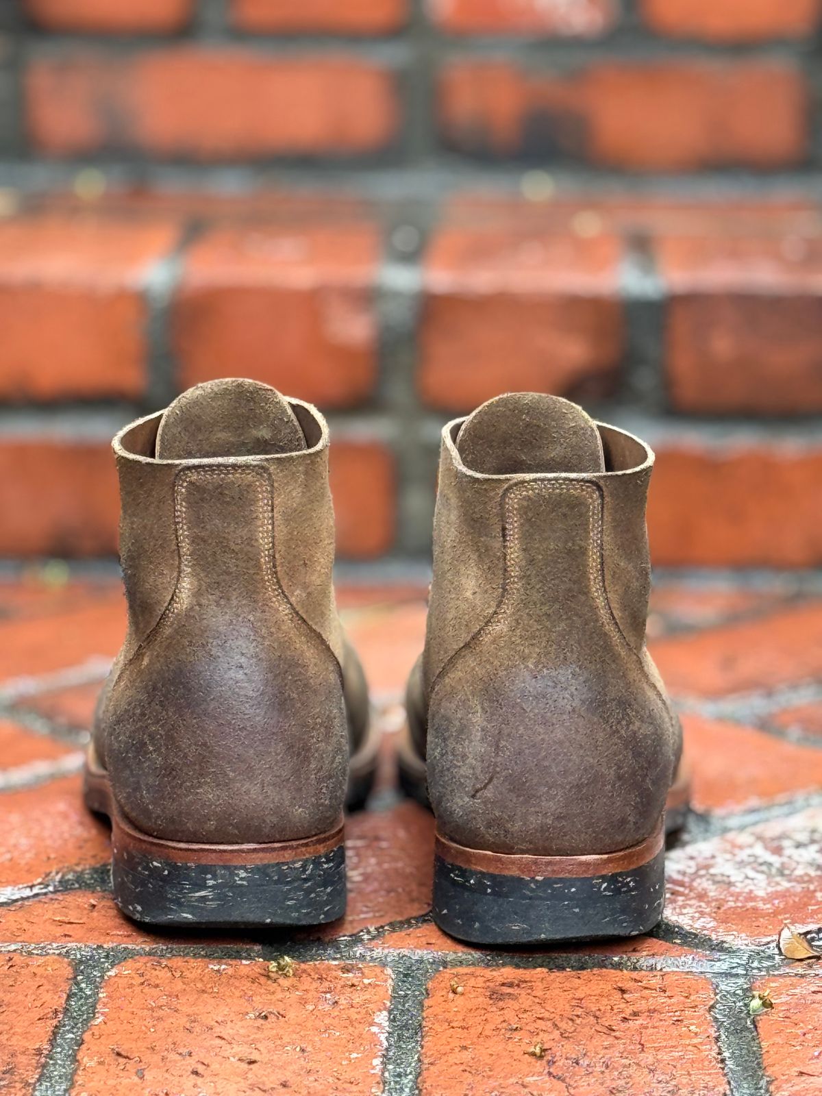 Photo by SierraLizard on January 2, 2026 of the Viberg N1 Boot-Marine Field Shoe in Horween Marine Field Roughout.