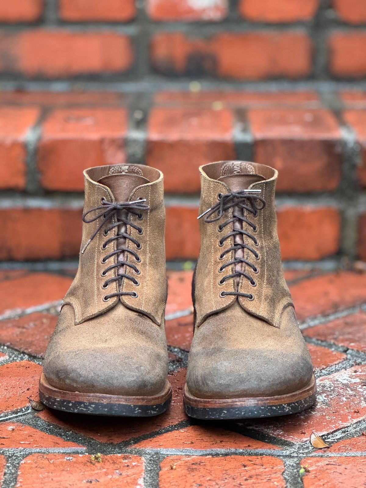 Photo by SierraLizard on January 2, 2026 of the Viberg N1 Boot-Marine Field Shoe in Horween Marine Field Roughout.