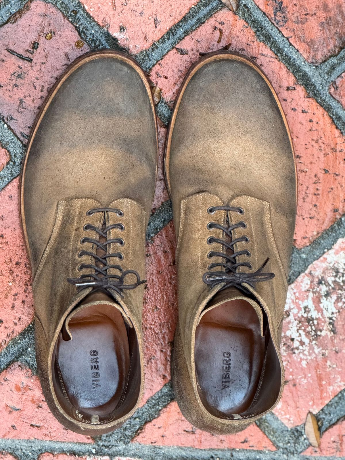 Photo by SierraLizard on January 2, 2026 of the Viberg N1 Boot-Marine Field Shoe in Horween Marine Field Roughout.
