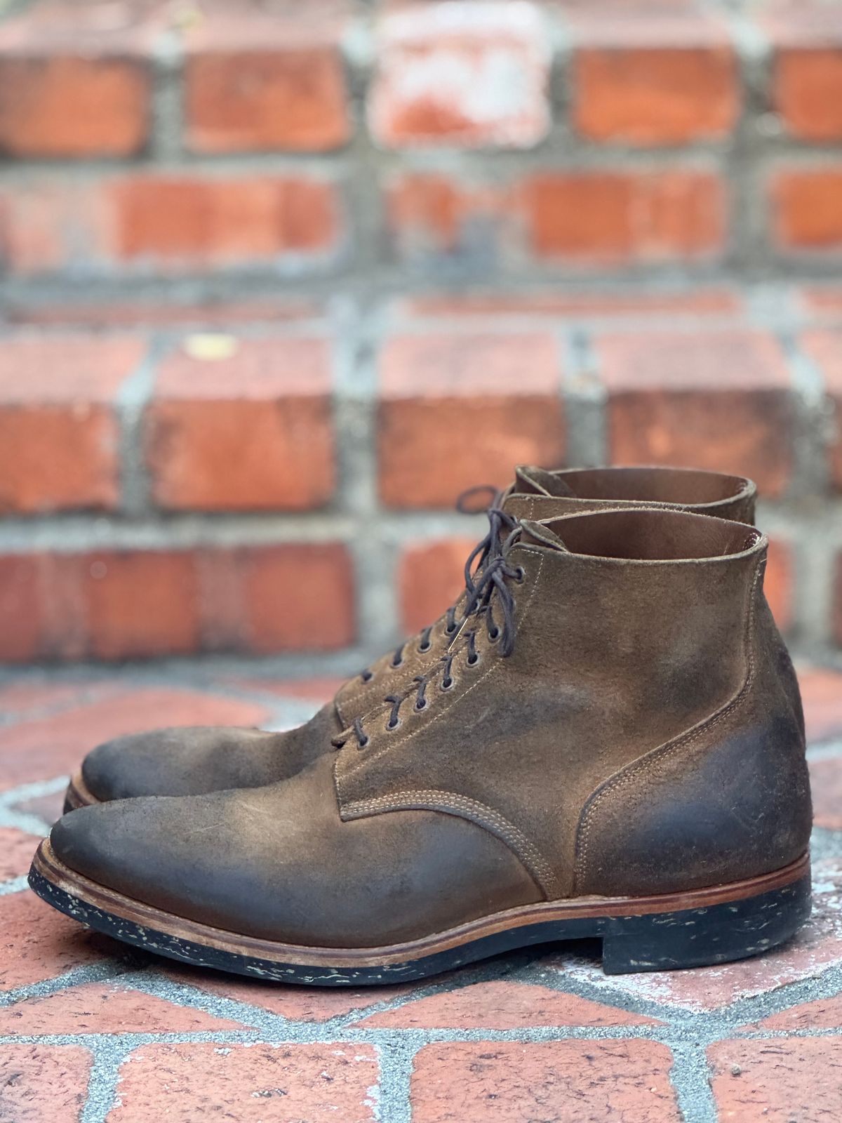 Photo by SierraLizard on February 1, 2026 of the Viberg N1 Boot-Marine Field Shoe in Horween Marine Field Roughout.
