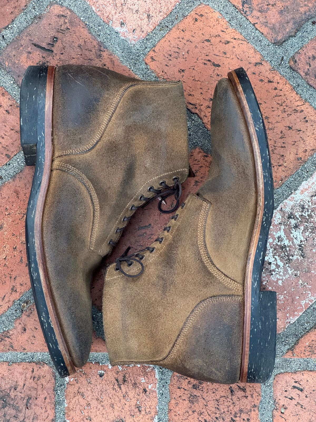 Photo by SierraLizard on February 1, 2026 of the Viberg N1 Boot-Marine Field Shoe in Horween Marine Field Roughout.