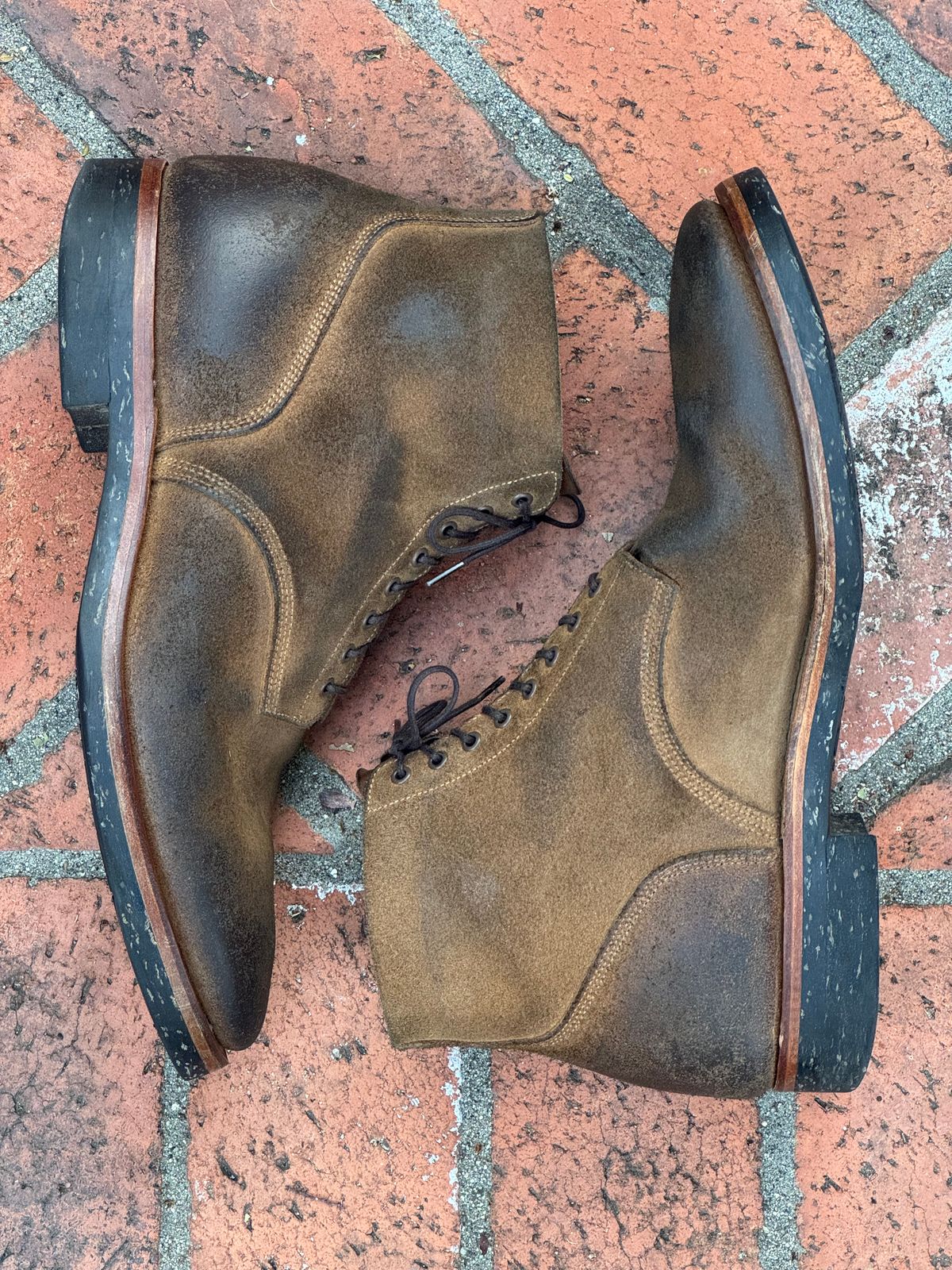 Photo by SierraLizard on March 3, 2026 of the Viberg N1 Boot-Marine Field Shoe in Horween Marine Field Roughout.
