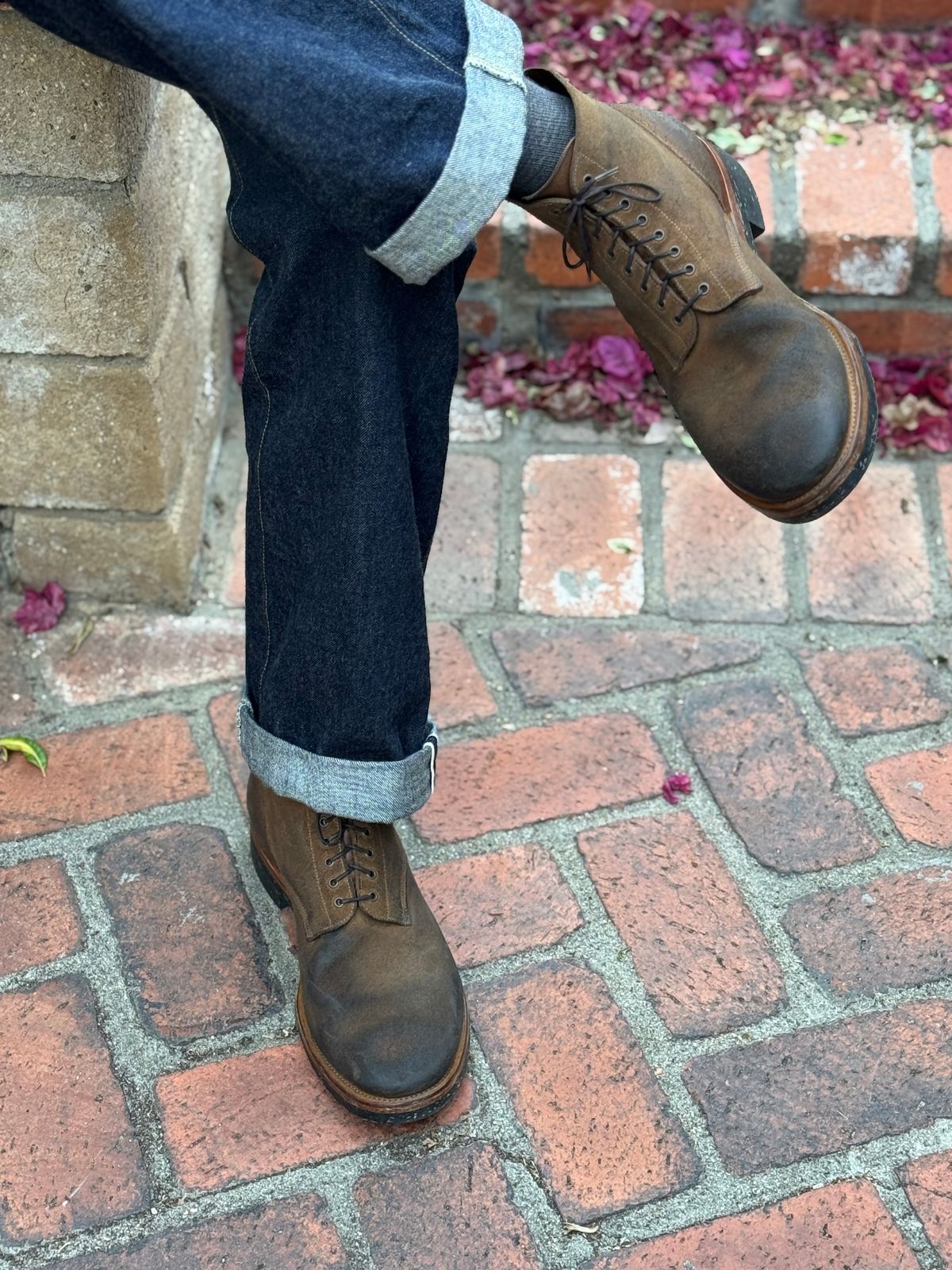 Photo by SierraLizard on April 2, 2026 of the Viberg N1 Boot-Marine Field Shoe in Horween Marine Field Roughout.