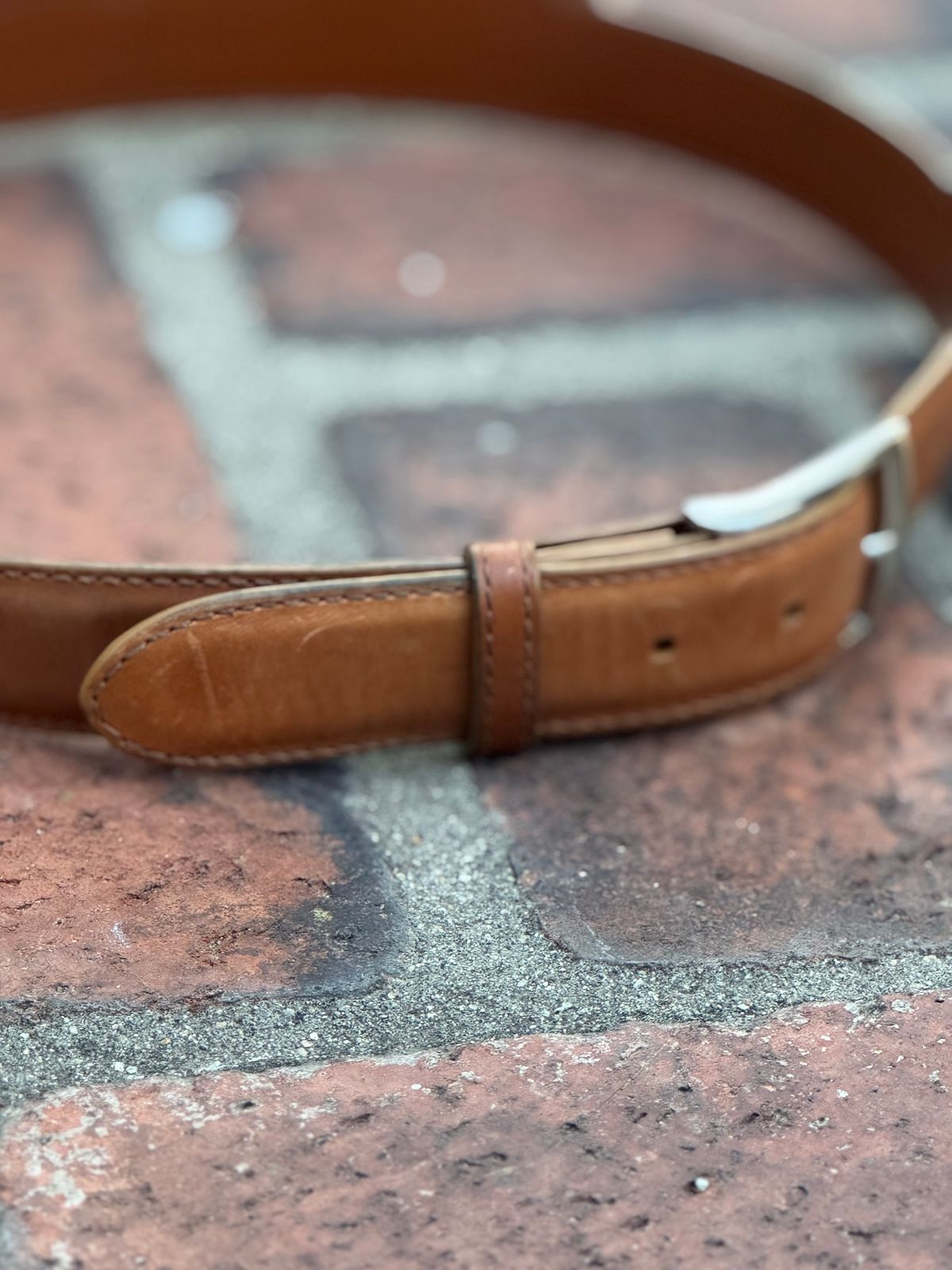 Photo by SierraLizard on March 3, 2026 of the Guarded Goods Guardian Belt in Maryam Natural Horsebutt.