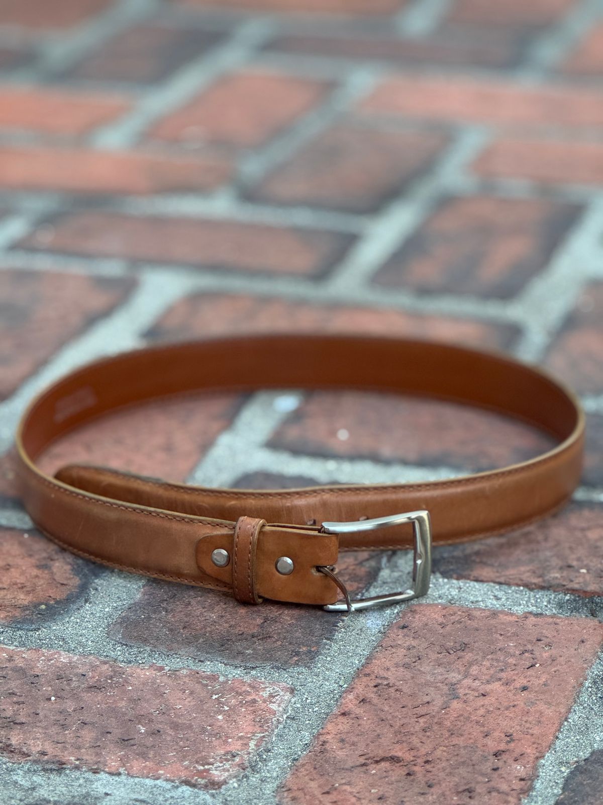 Photo by SierraLizard on March 3, 2026 of the Guarded Goods Guardian Belt in Maryam Natural Horsebutt.