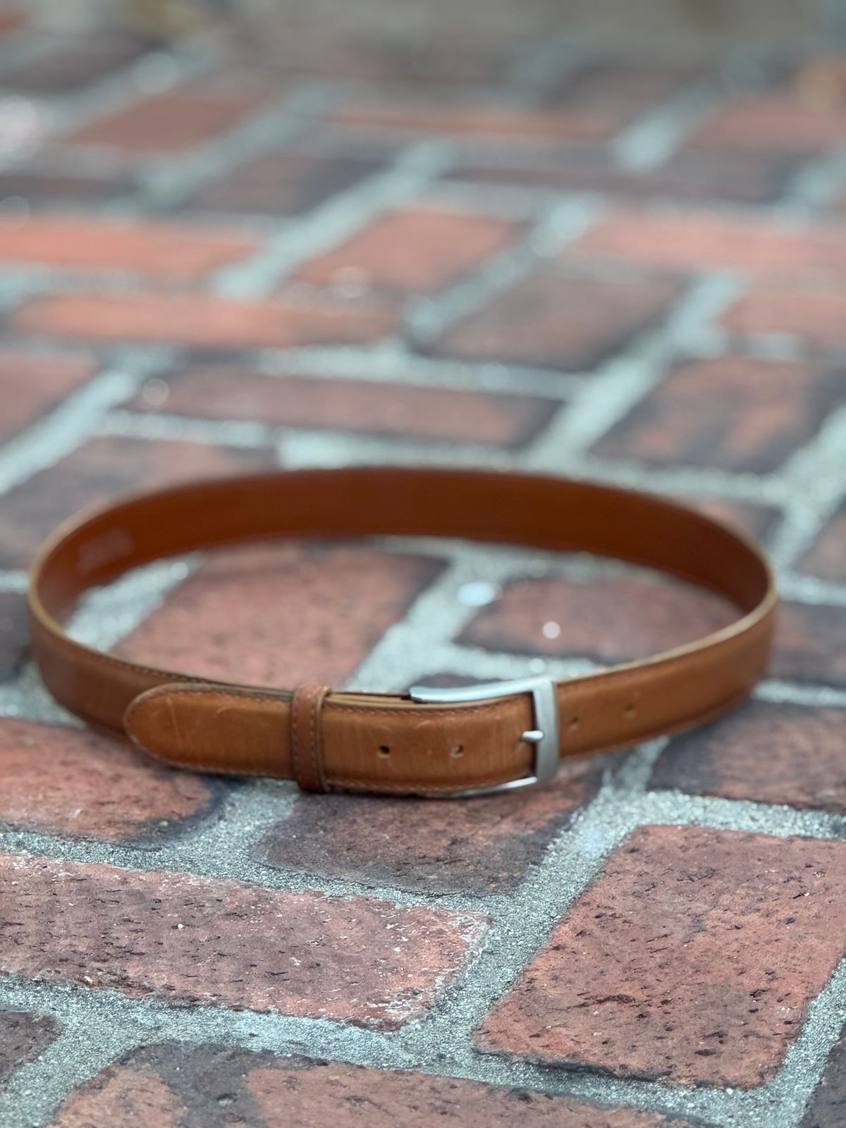 Photo by SierraLizard on March 3, 2026 of the Guarded Goods Guardian Belt in Maryam Natural Horsebutt.