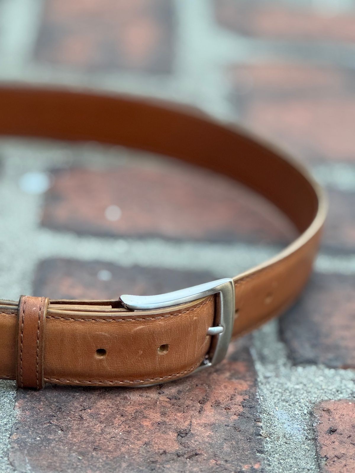 Photo by SierraLizard on March 3, 2026 of the Guarded Goods Guardian Belt in Maryam Natural Horsebutt.