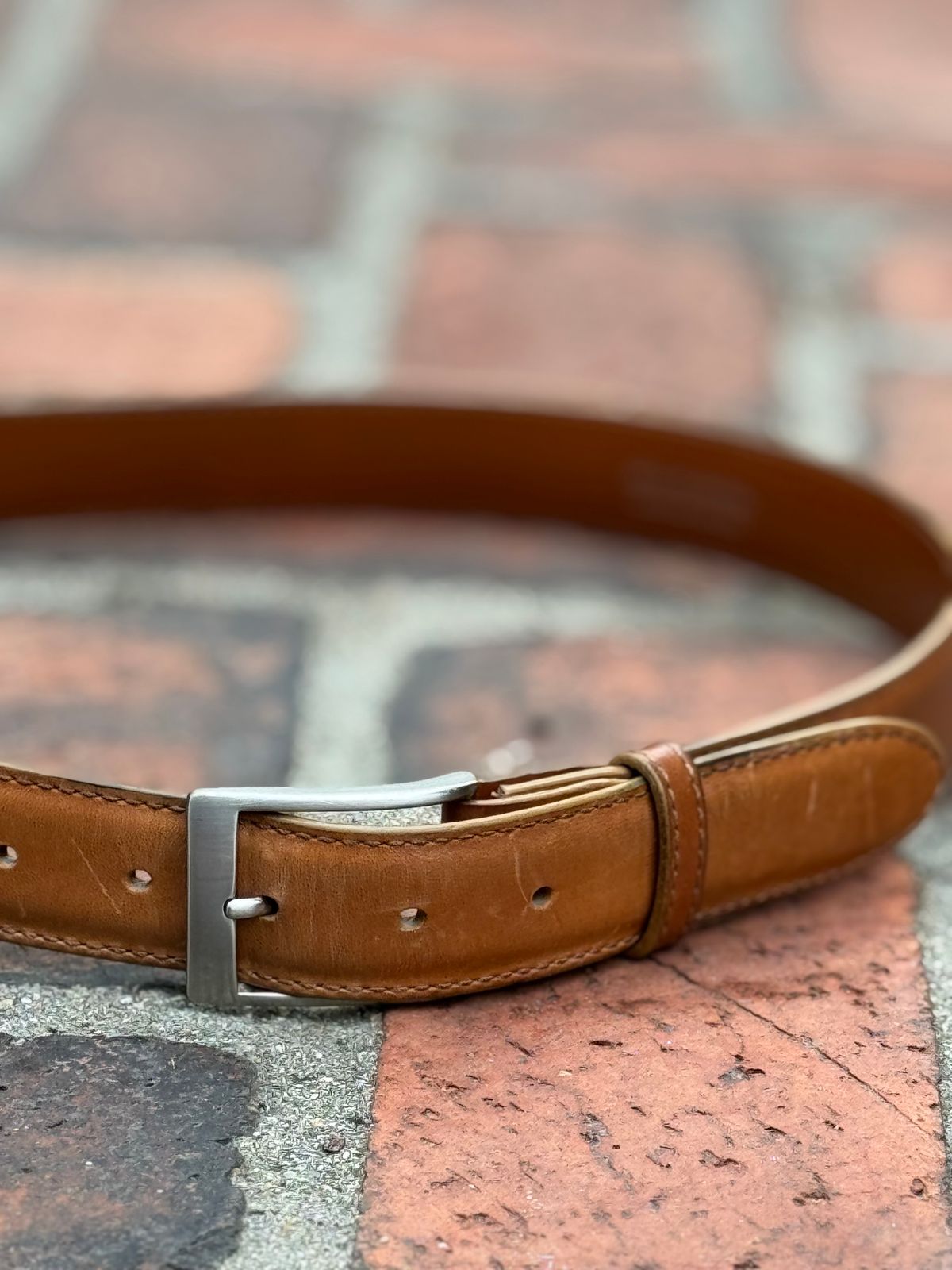 Photo by SierraLizard on April 1, 2026 of the Guarded Goods Guardian Belt in Maryam Natural Horsebutt.