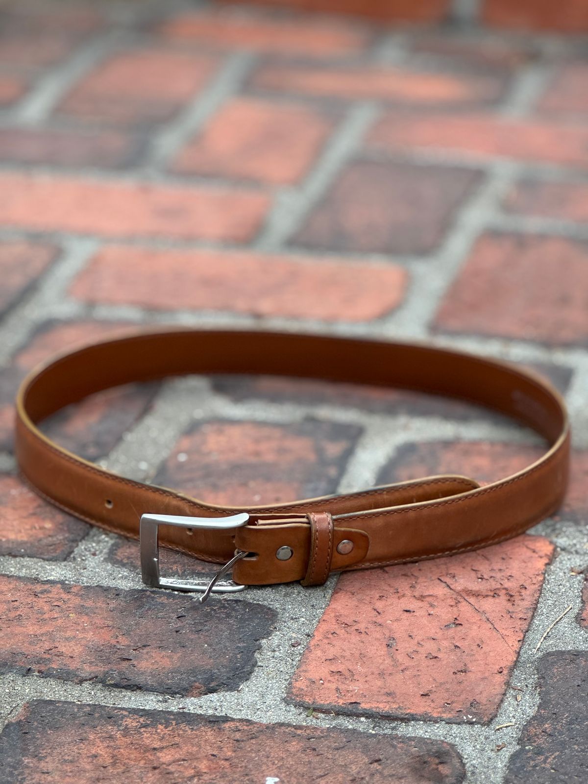 Photo by SierraLizard on April 1, 2026 of the Guarded Goods Guardian Belt in Maryam Natural Horsebutt.