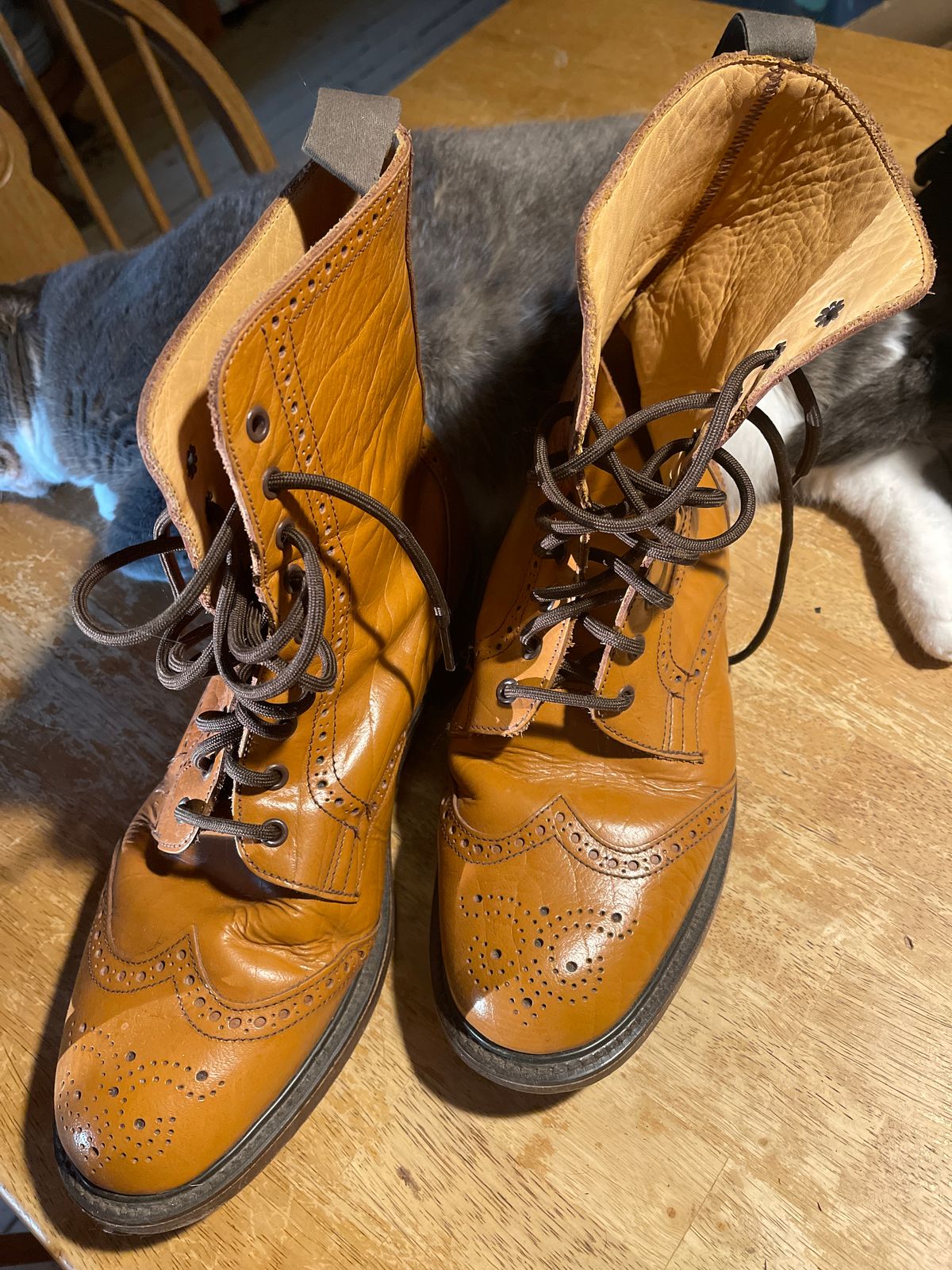 Photo by Eazydoesit on July 18, 2023 of the NPS Shoes Brogue Boot in Unknown Material.