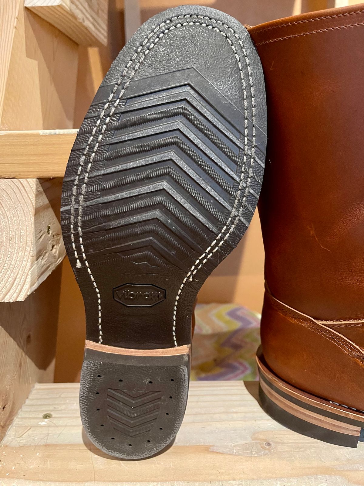 Photo by Eazydoesit on November 21, 2023 of the Wesco Boss Engineer Boot in Seidel British Tan Domain.