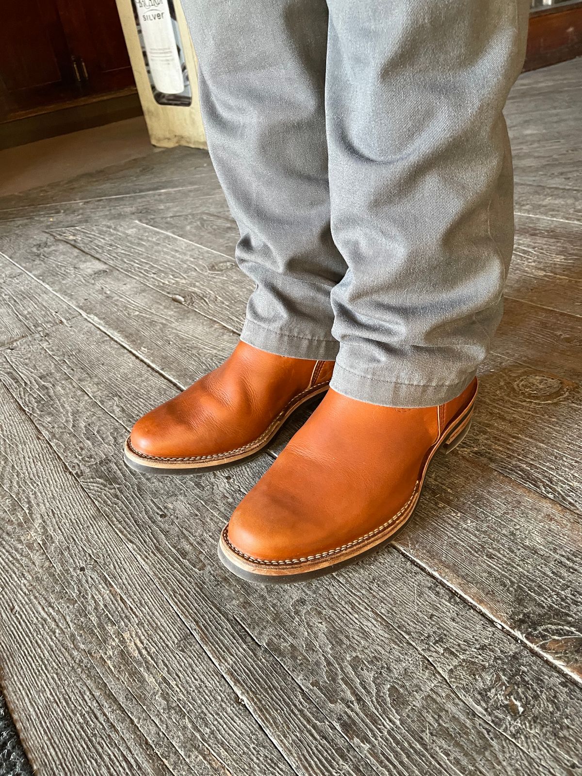 Photo by Eazydoesit on November 25, 2023 of the Wesco Boss Engineer Boot in Seidel British Tan Domain.