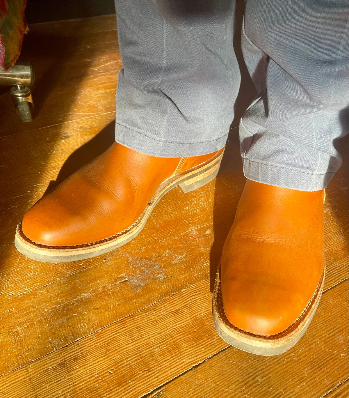 Photo by Eazydoesit on December 28, 2023 of the Wesco Boss Engineer Boot in Seidel British Tan Domain.