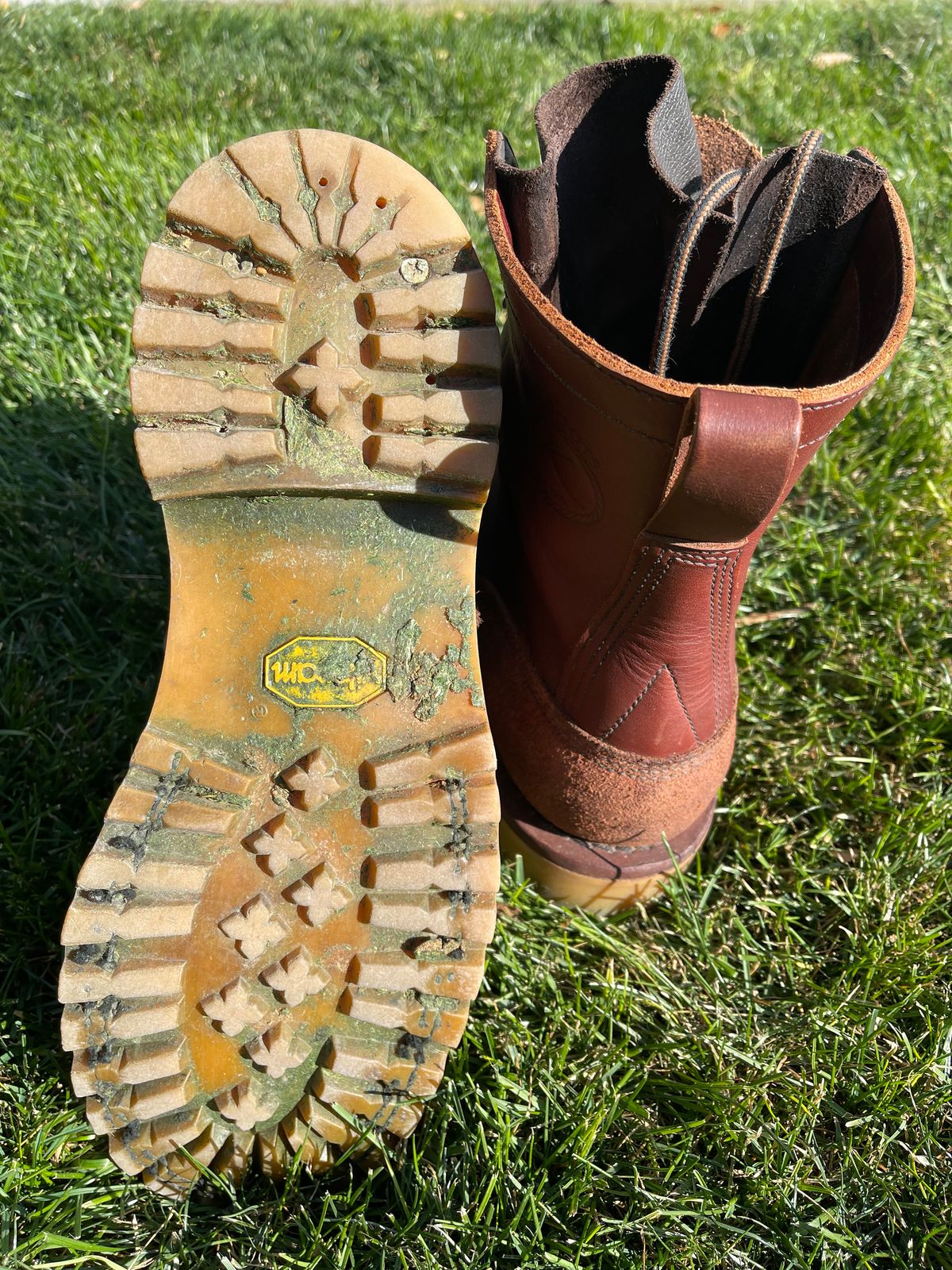 Photo by Eazydoesit on October 16, 2024 of the JK Boots O.T. in Seidel Redwood Oil Tan Roughout.