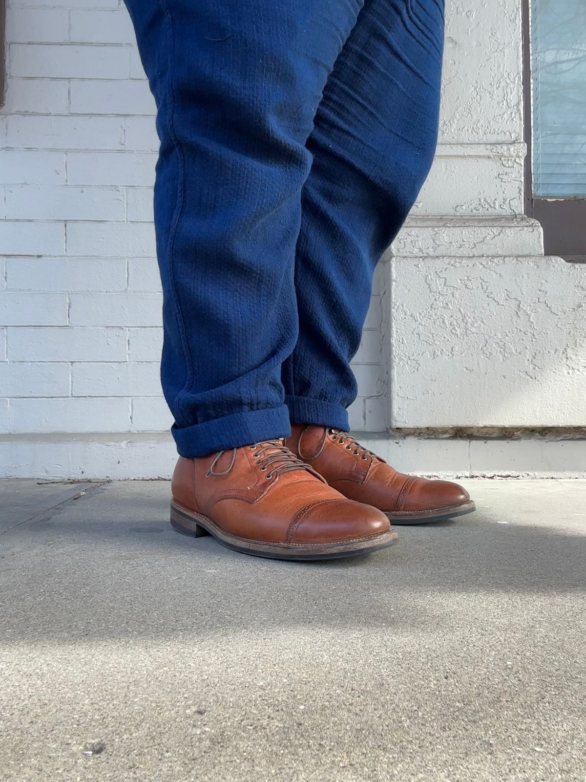 Photo by eddykinz on March 1, 2023 of the Viberg Service Boot BCT in Horween Natural Dublin.