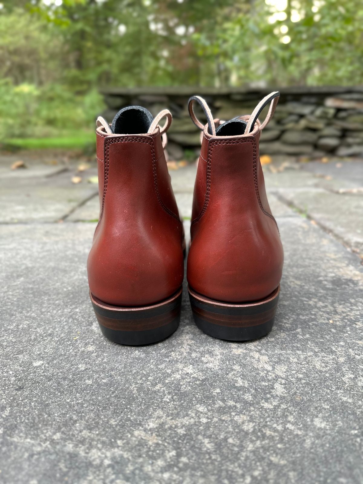 Photo by worra on October 1, 2022 of the NF Bootmaker Milton Boot in Horween Tan Workshoe Butt.