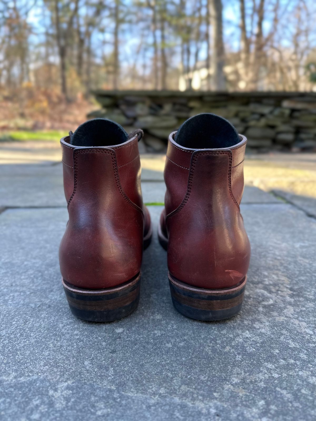Photo by worra on December 2, 2022 of the NF Bootmaker Milton Boot in Horween Tan Workshoe Butt.