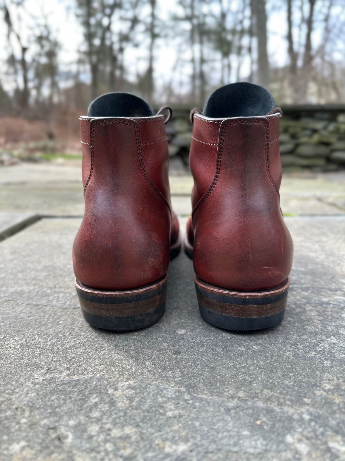 Photo by worra on January 2, 2023 of the NF Bootmaker Milton Boot in Horween Tan Workshoe Butt.