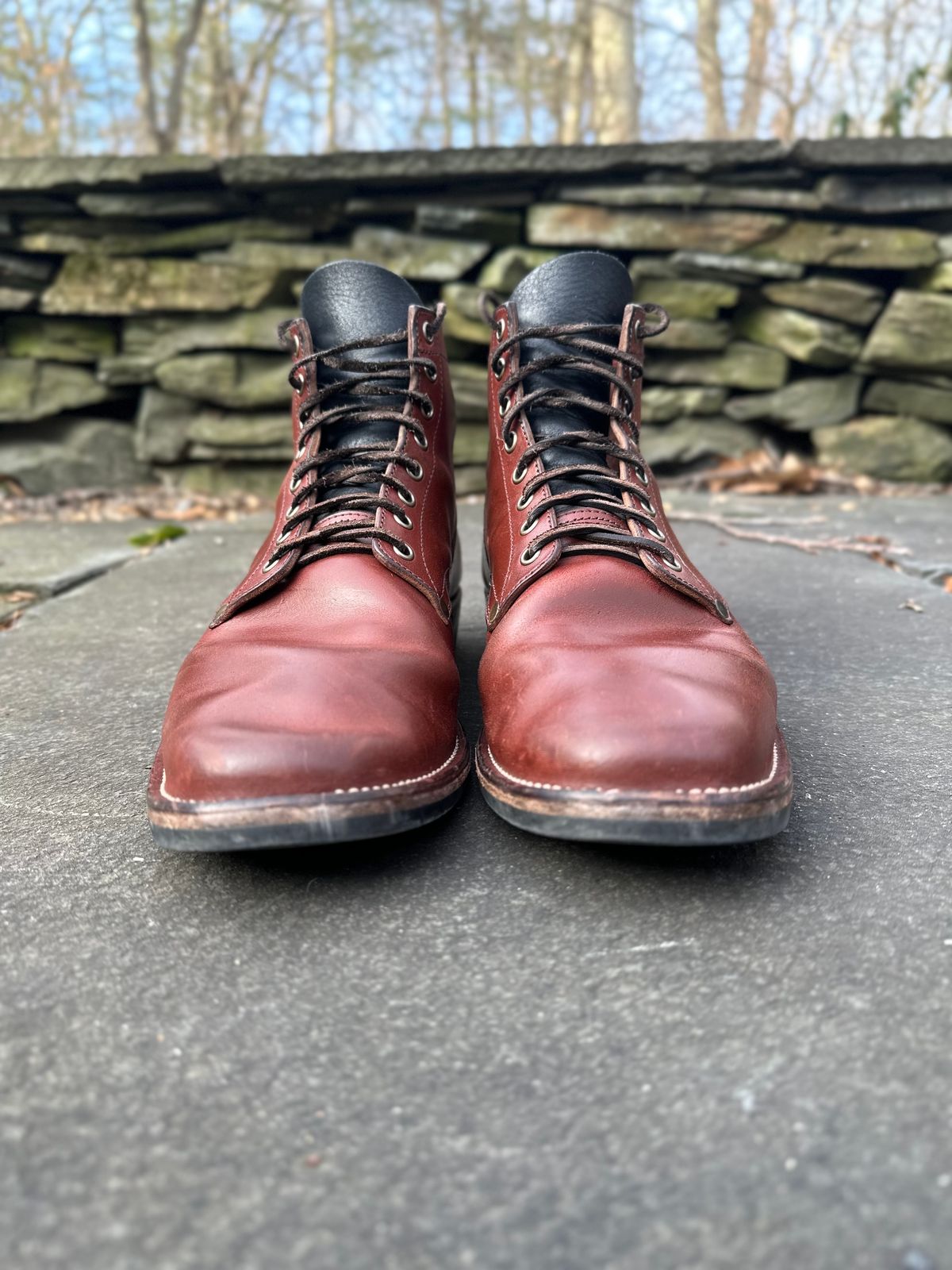 Photo by worra on February 2, 2023 of the NF Bootmaker Milton Boot in Horween Tan Workshoe Butt.